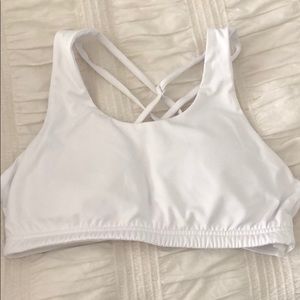 White Sports Bra
